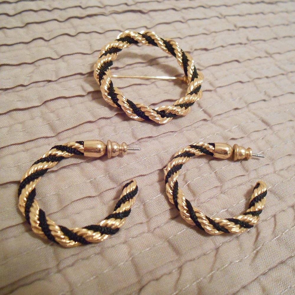 Vintage Earring & Brooch/Pin Set